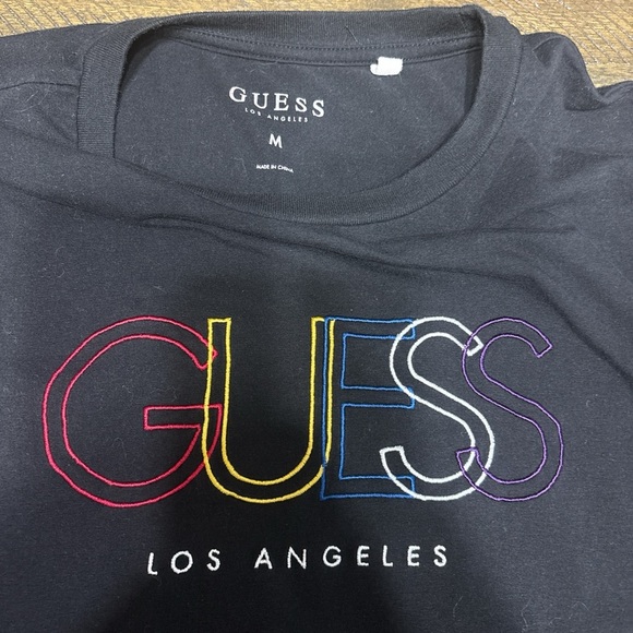 Rainbow GUESS shirt Size Medium - Picture 2 of 3